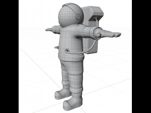 cartoon astronaut 3D मॉडल