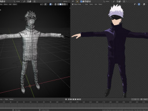 jujutsu kaisen 3D मॉडल
