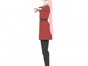 zero two - darling in the franxx Modelo 3D