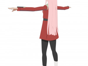 zero two - darling in the franxx Modelo 3D