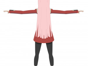 zero two - darling in the franxx Modelo 3D