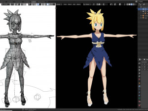 kohaku - dr stone-rig 3D 模型