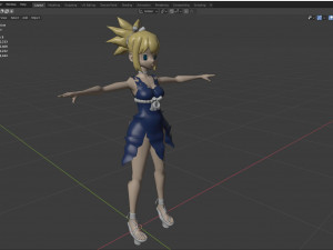 kohaku - dr stone-rig 3D 模型