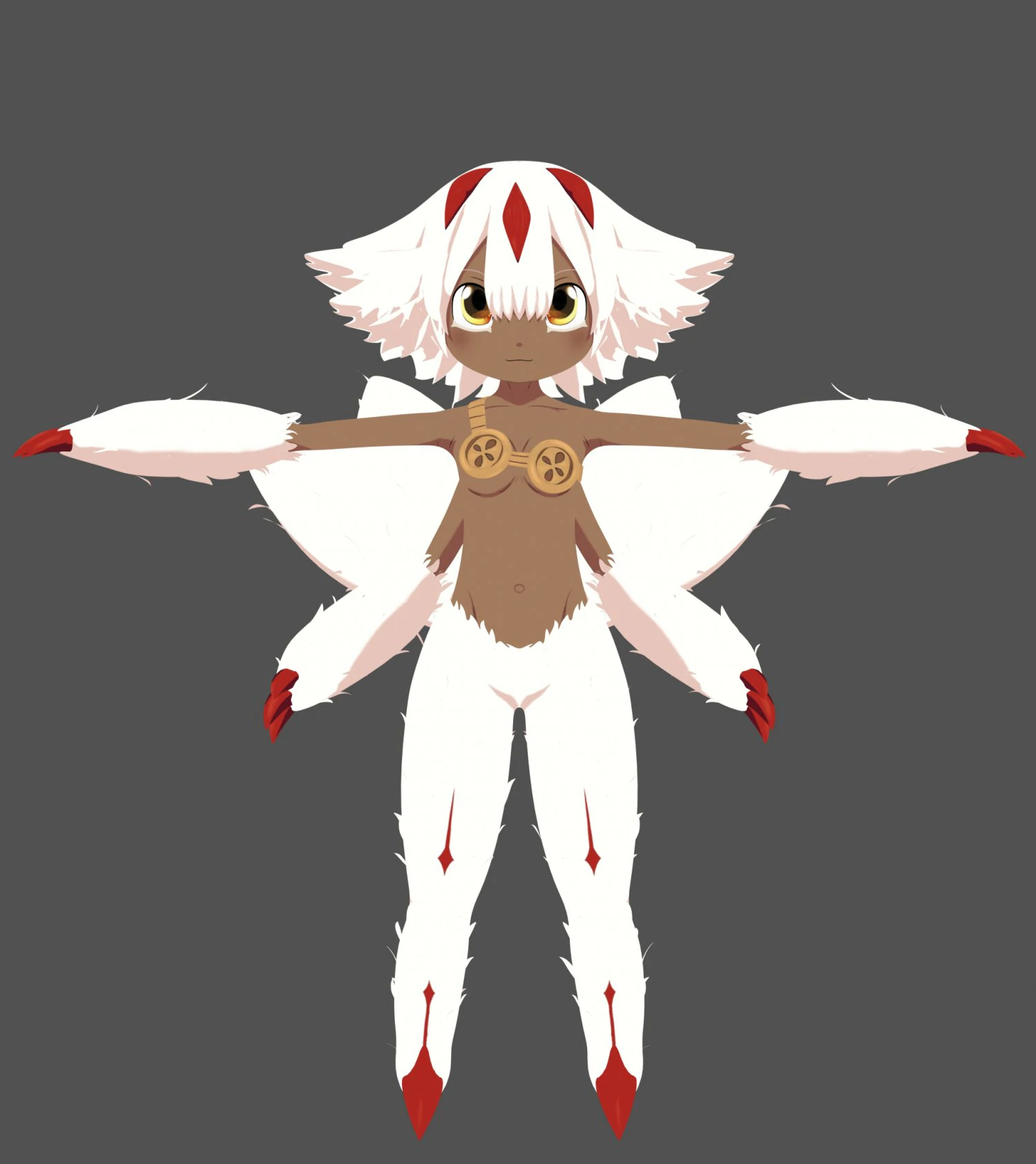 faputa made in abyss 3D Model .c4d .max .obj .3ds .fbx .stl .blend 