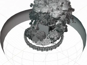anime forest 3D Model
