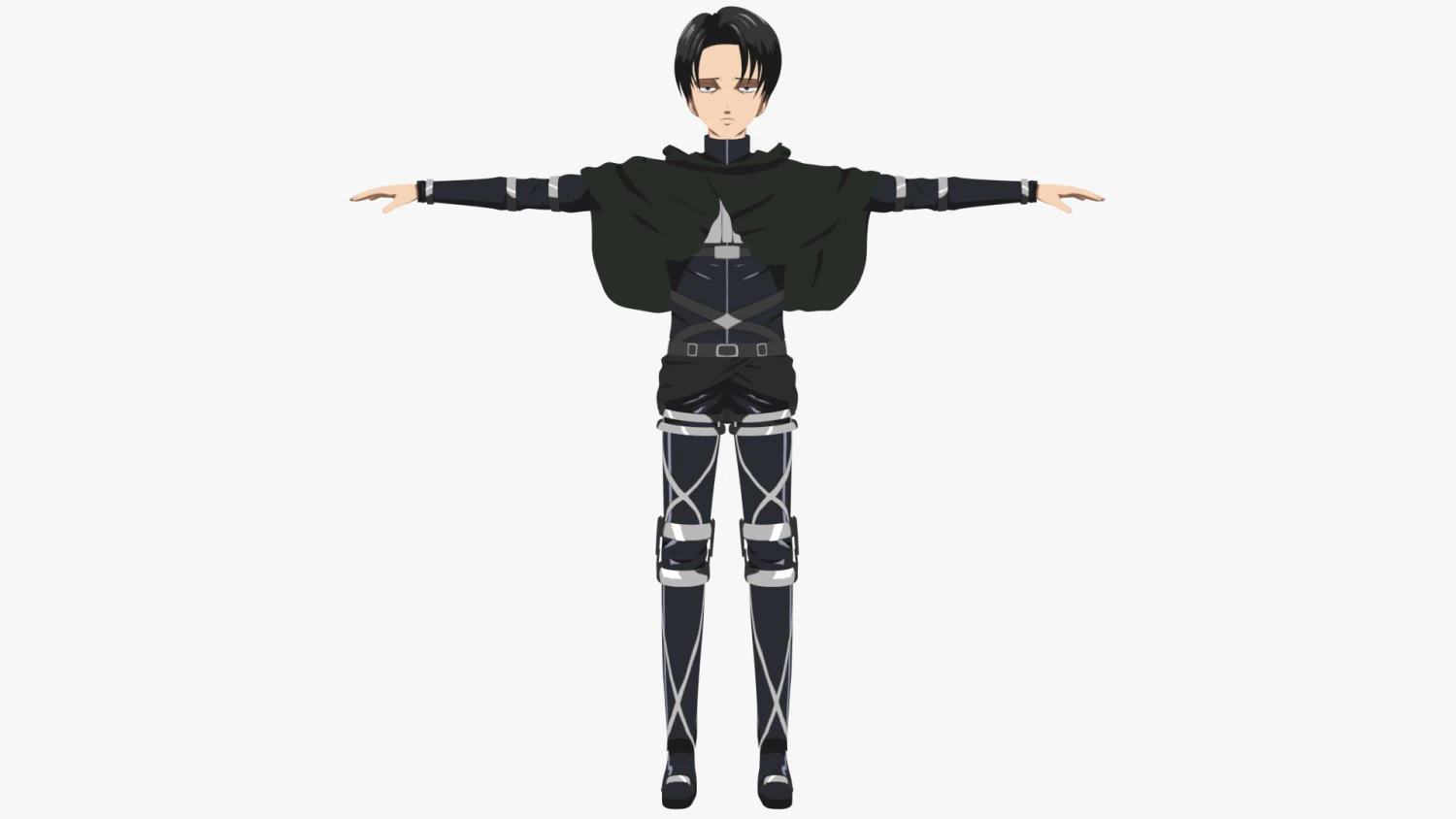 levi ackerman - shingeki no kyojin - attack on titan 3D Model .c4d .max .obj .3ds .fbx .stl .blend 
