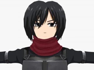 mikasa ackerman - shingeki no kyojin 3D Model