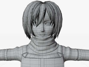 mikasa ackerman - shingeki no kyojin Modèle 3D