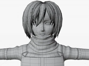 mikasa ackerman - shingeki no kyojin 3D Model