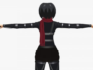 mikasa ackerman - shingeki no kyojin Modèle 3D