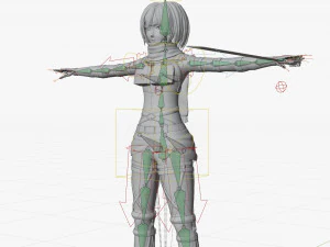 mikasa ackerman - shingeki no kyojin 3D Model