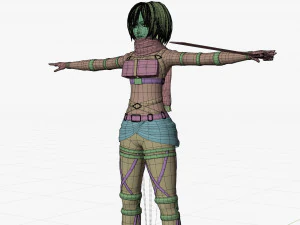 mikasa ackerman - shingeki no kyojin 3D Model