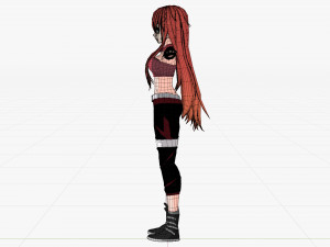 character anime girl 3D Model