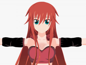 character anime girl 3D Model