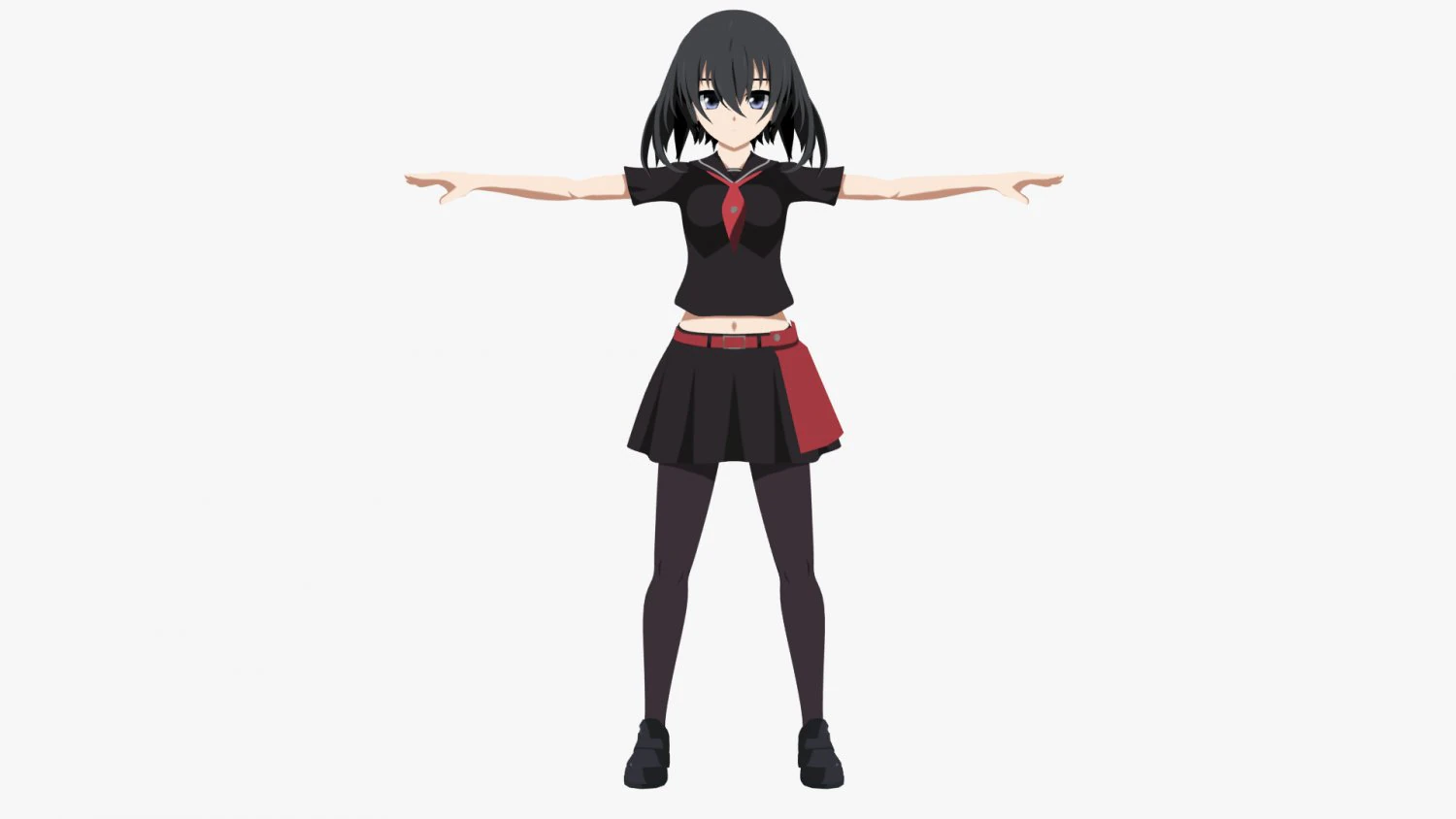 kurome - akame ga kill 3D Model .c4d .max .obj .3ds .fbx .stl .blend 