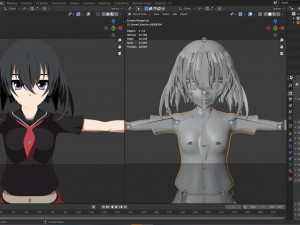 kurome - akame ga kill 3D मॉडल