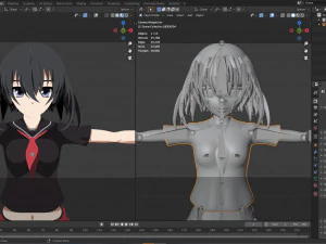 kurome - akame ga kill 3D Model