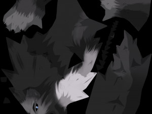 anime wolf 3D Model
