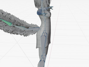 Fox girl cartoon 3D 모델