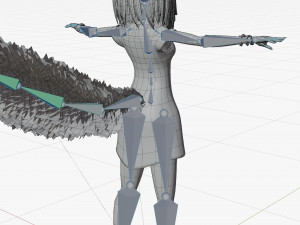 Fox girl cartoon 3D 모델