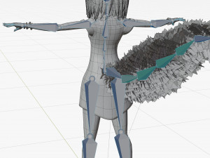 Fox girl cartoon 3D 모델