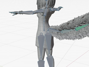 Fox girl cartoon 3D 모델