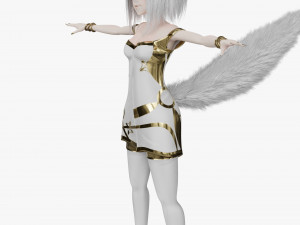Fox girl cartoon 3D 모델