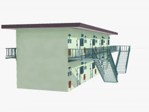 anime apartment tokyo 3D Model