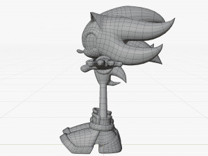 shadow the hedgehog 3D मॉडल