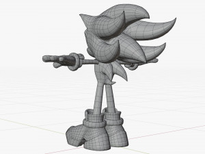 shadow the hedgehog 3D मॉडल