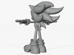shadow the hedgehog 3D Model