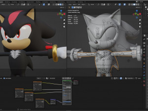 shadow the hedgehog 3D मॉडल