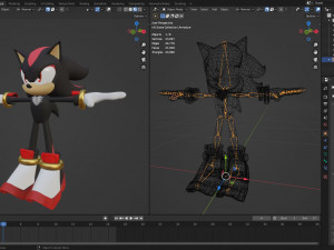 shadow the hedgehog 3D मॉडल