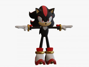 shadow the hedgehog - ue4 - unity 3D Model