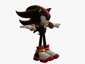 shadow the hedgehog - ue4 - unity 3D Model