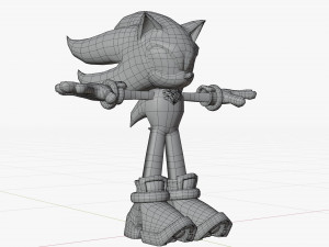 shadow the hedgehog - ue4 - unity 3D Model