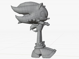 shadow the hedgehog - ue4 - unity 3D Model