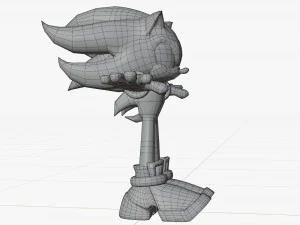 shadow the hedgehog - ue4 - unity 3D Model