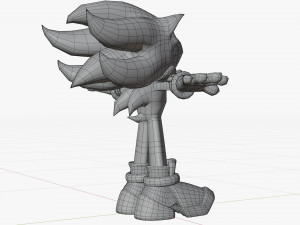 shadow the hedgehog - ue4 - unity 3D Model