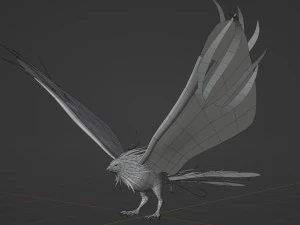 Anime Phoenix 3D Model
