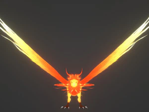 Anime Phoenix 3D Model