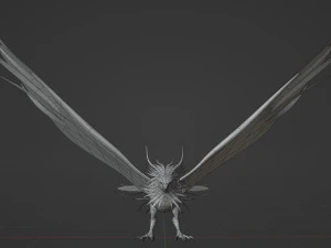 Anime Phoenix 3D Model