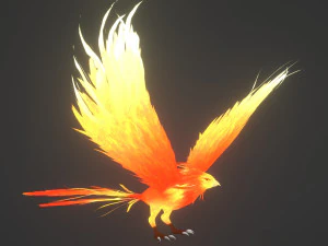 Anime Phoenix 3D Model