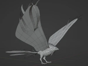 Anime Phoenix 3D Model