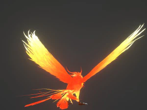 Anime Phoenix 3D Model