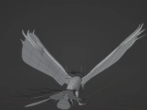 Anime Phoenix 3D Model
