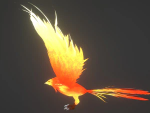 Anime Phoenix 3D Model