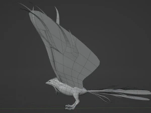 Anime Phoenix 3D Model