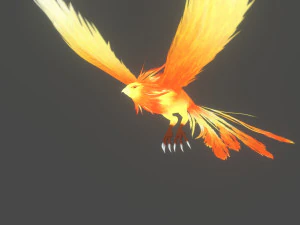 Anime Phoenix 3D Model