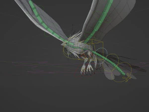 Anime Phoenix 3D Model